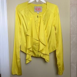 NWT Authentic Gianni Bini Yellow Blazer/Cardigan